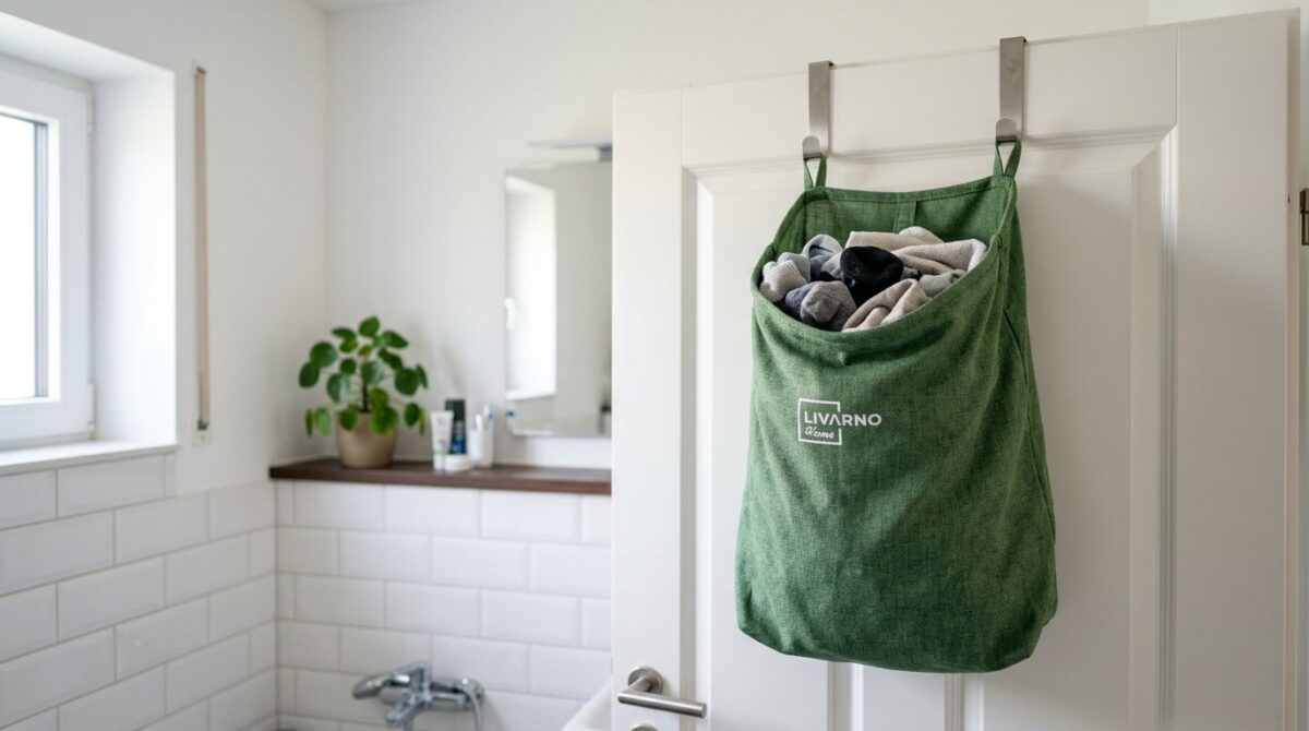 entdecken Sie den cleveren Wäschekorb von Lidl für unter 5 Euro, der Ihr Badezimmer organisiert und wertvollen Platz in kleinen Räumen spart