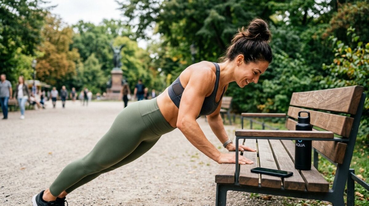 entdecken Sie 5 kostenlose Trainingsübungen im Park für mehr Fitness und Bewegung an der frischen Luft ohne Fitnessstudio